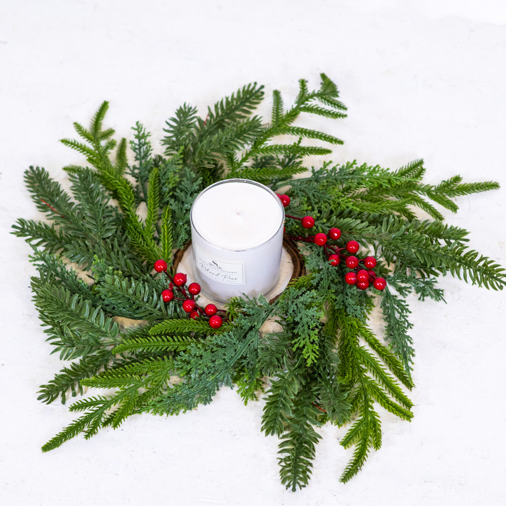 Fireside Berry Candle Ring