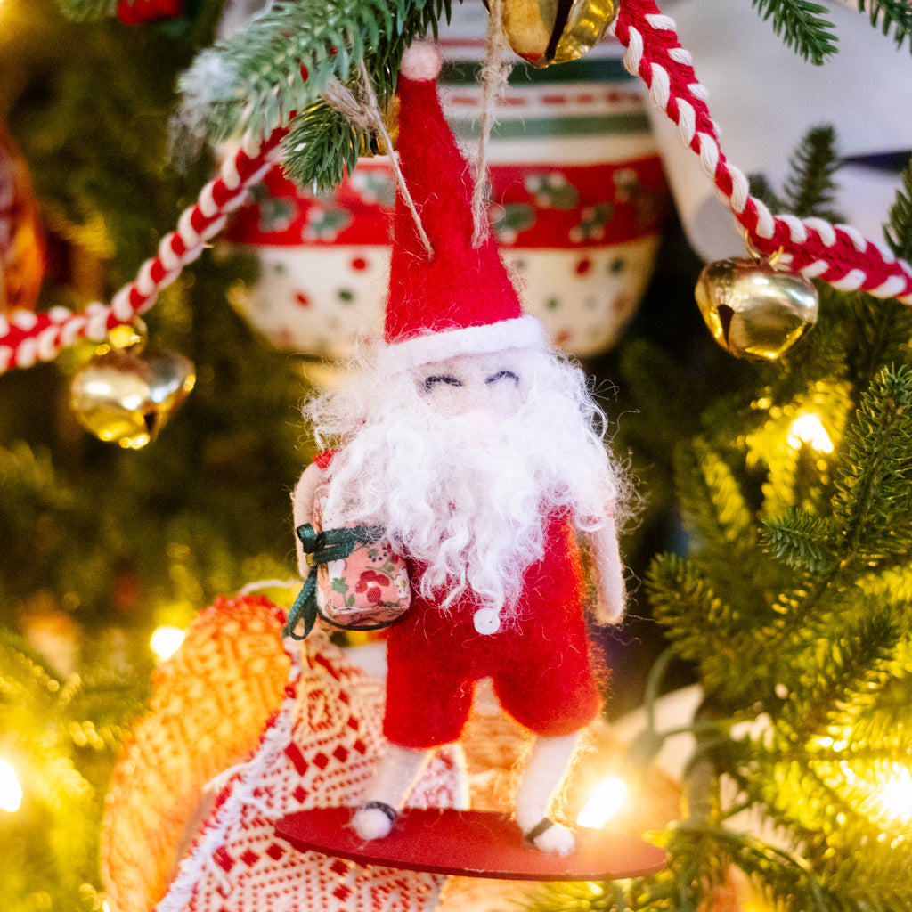 Beach Santa with Present