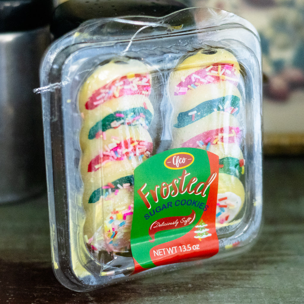 Deliciously Soft Sugar Cookies Glass Ornament