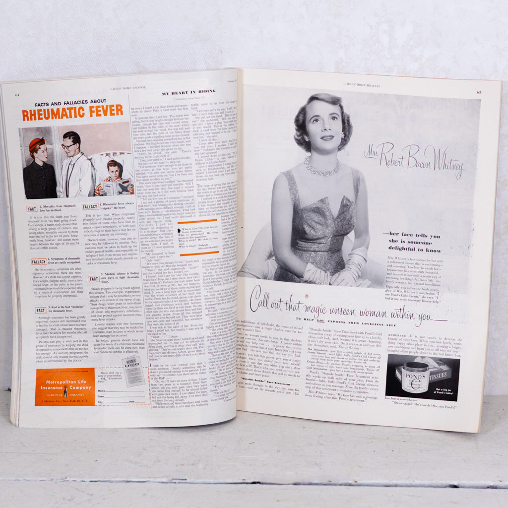 February 1951 Issue of Ladies' Home Journal Magazine Damaged
