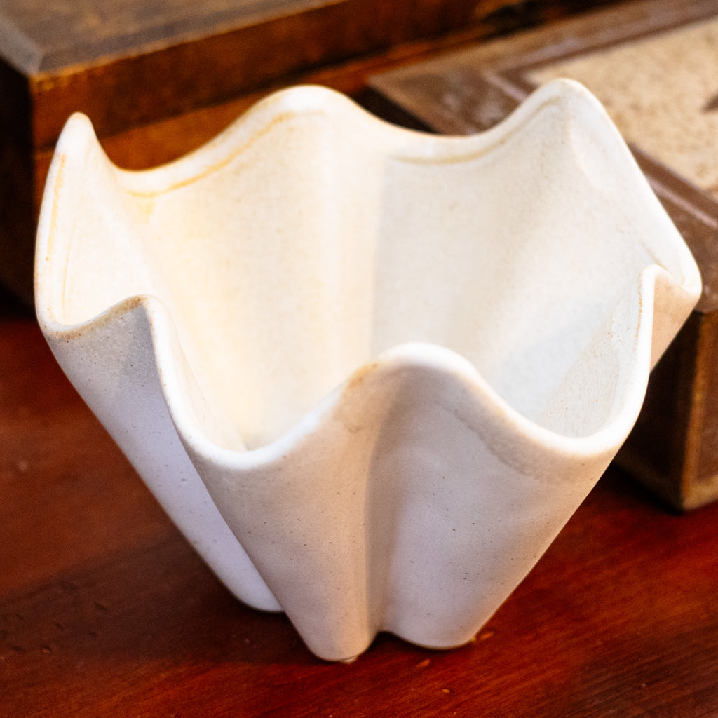 Round Speckled Cream Bowl