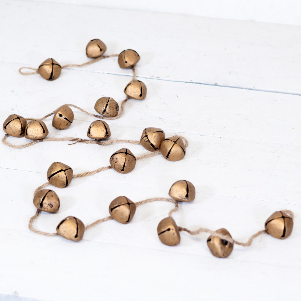 Small Gold Jingle Bell Garland