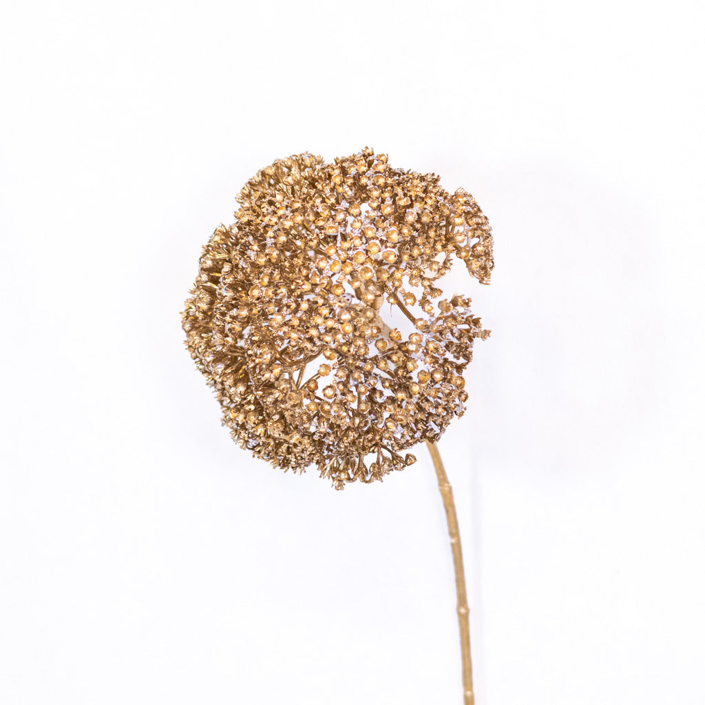 Metallic Gold Achillea Spray