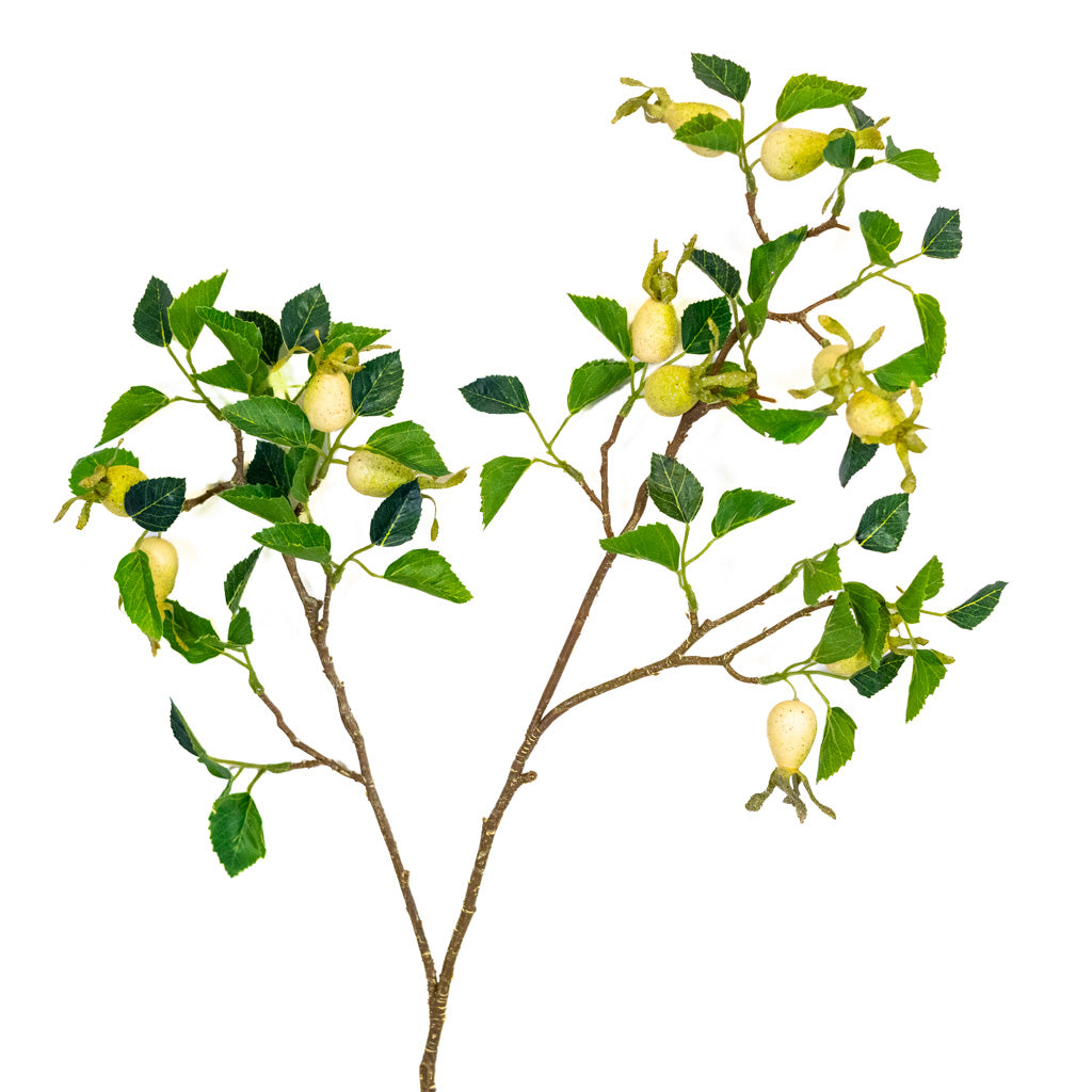 Cream Large Rose Hip Spray