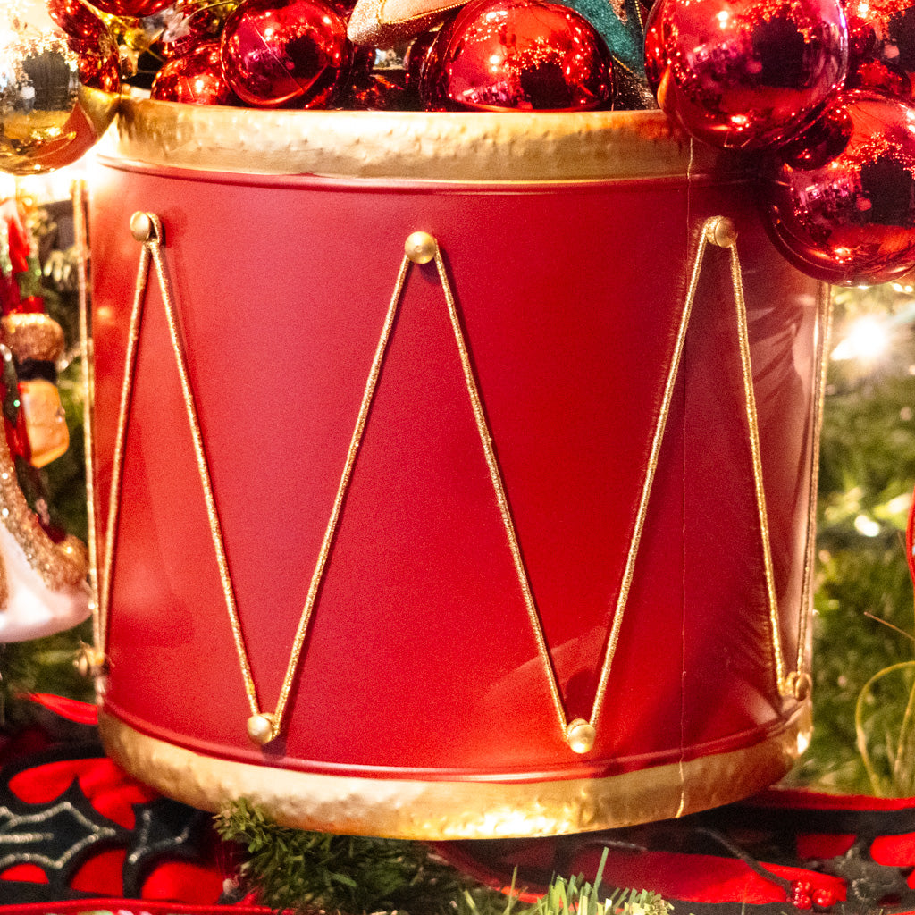 Metal Red Drum Container