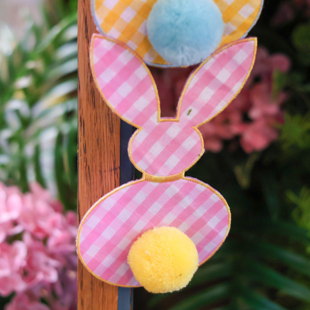 Gingham Floral Bunny Bunting