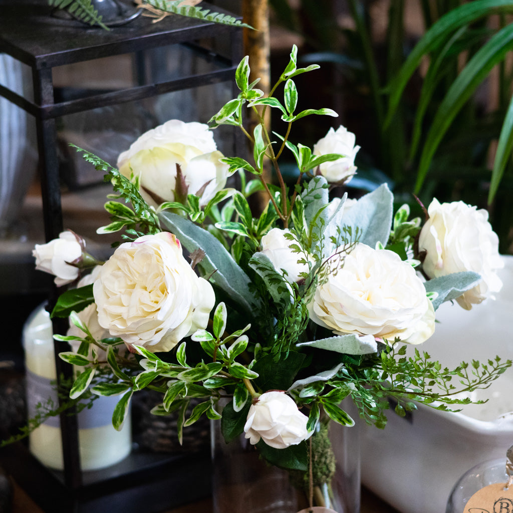 White Knockout Peony Bouquet