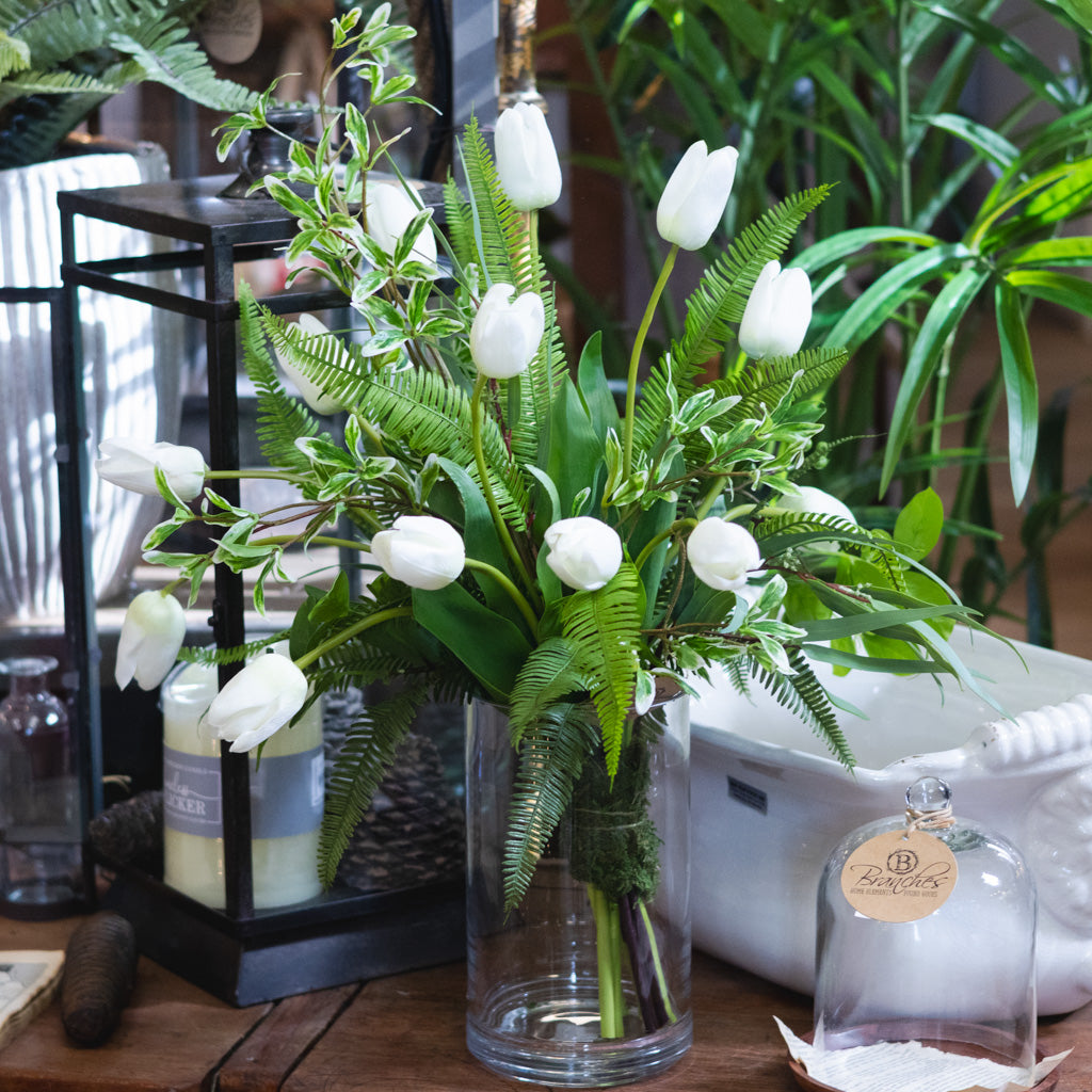 White Tulip Bouquet Grand