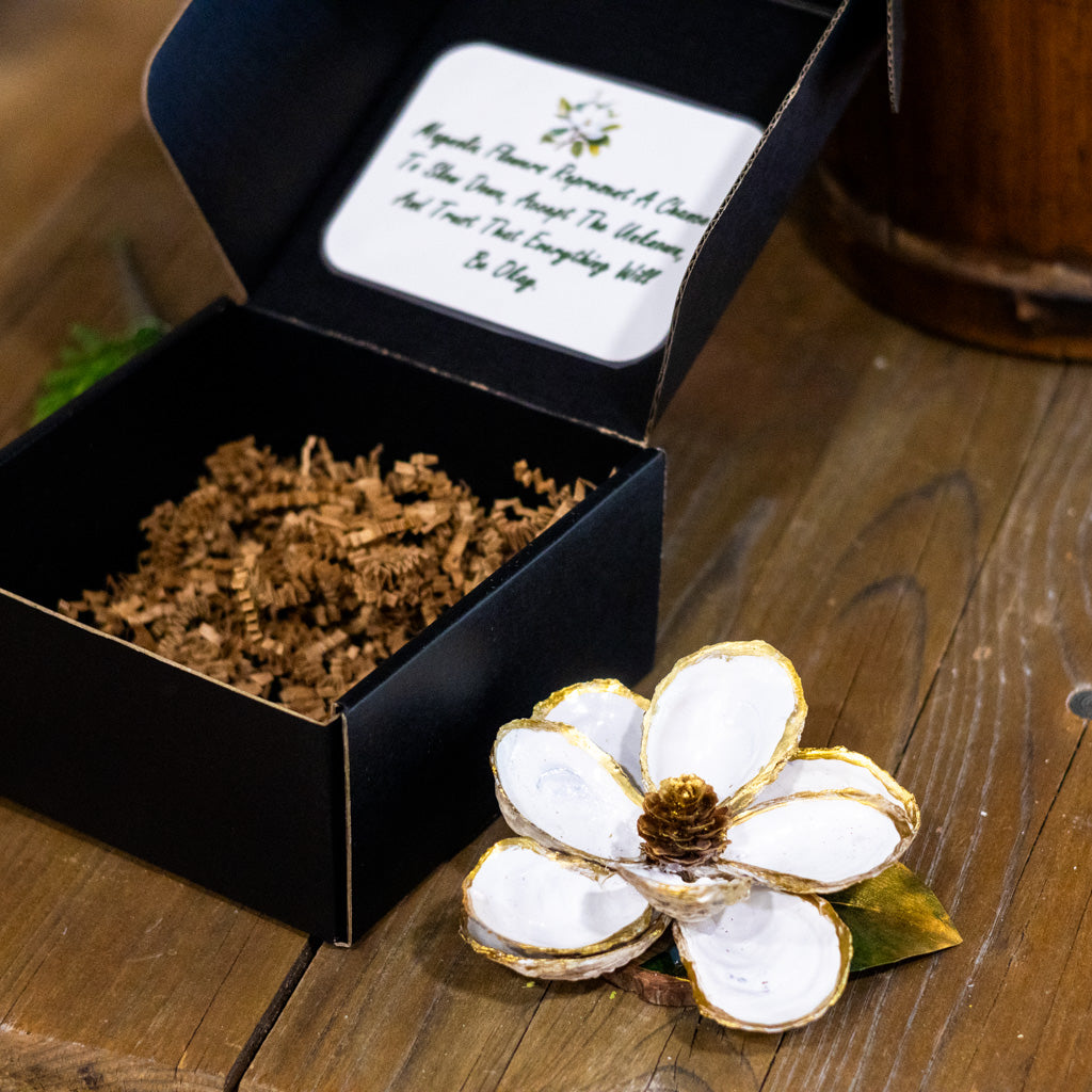 Oyster Shell Magnolia Flower White