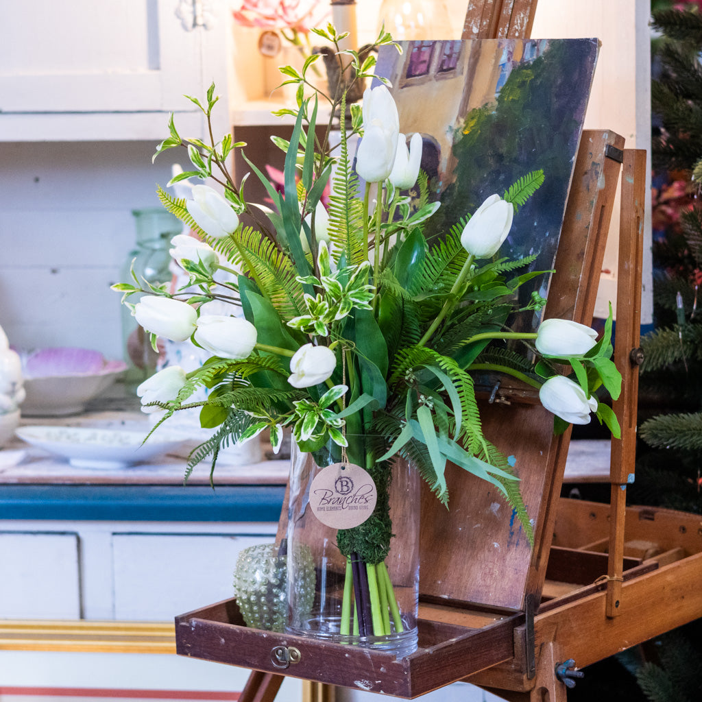 White Tulip Bouquet Grand