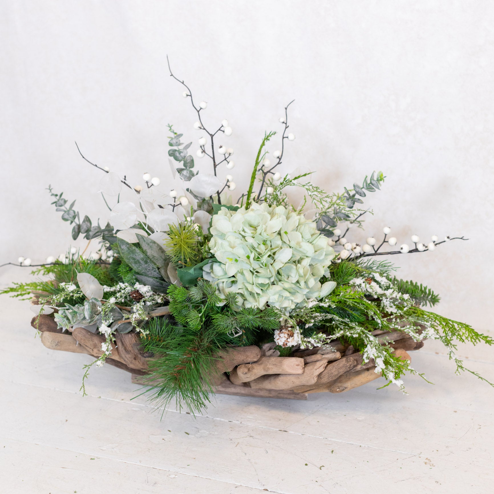 Winter Blues Centerpiece Drop In