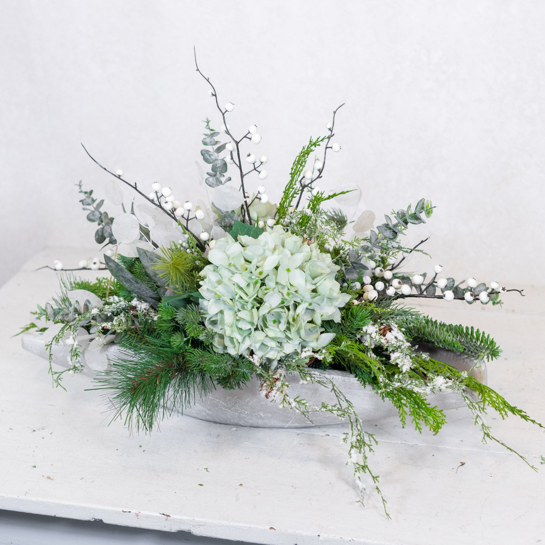 Winter Blues Centerpiece Drop In