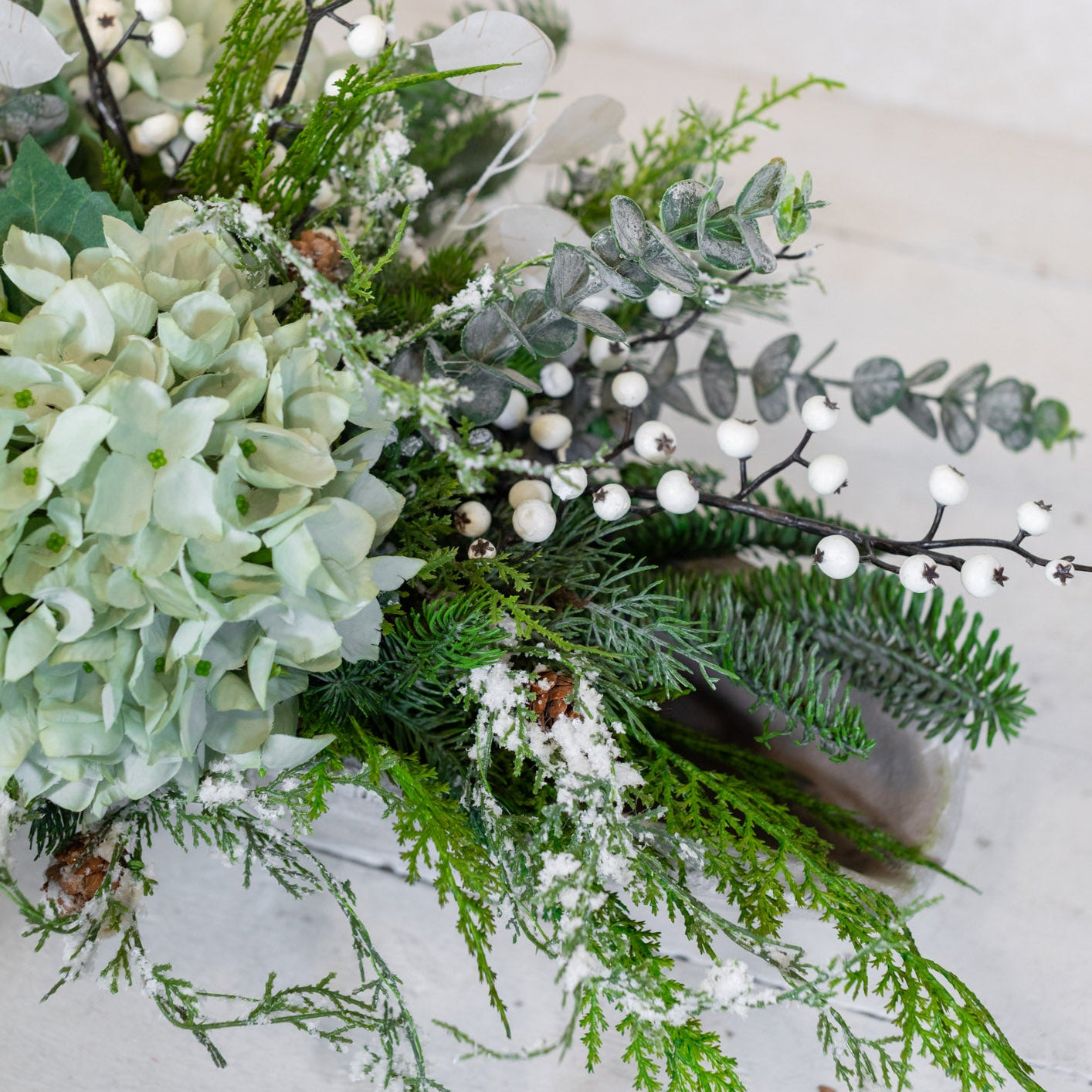 Winter Blues Centerpiece Drop In