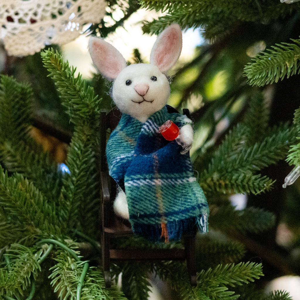 Felt Bunny in Rocking Chair
