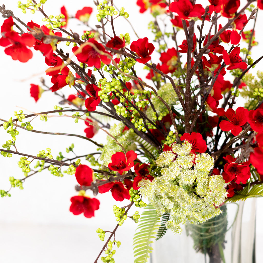 Red Cherry Blossom Bouquet