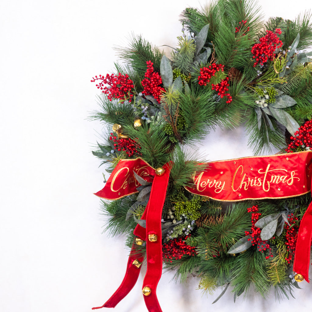 Sleigh Ride Christmas Wreath