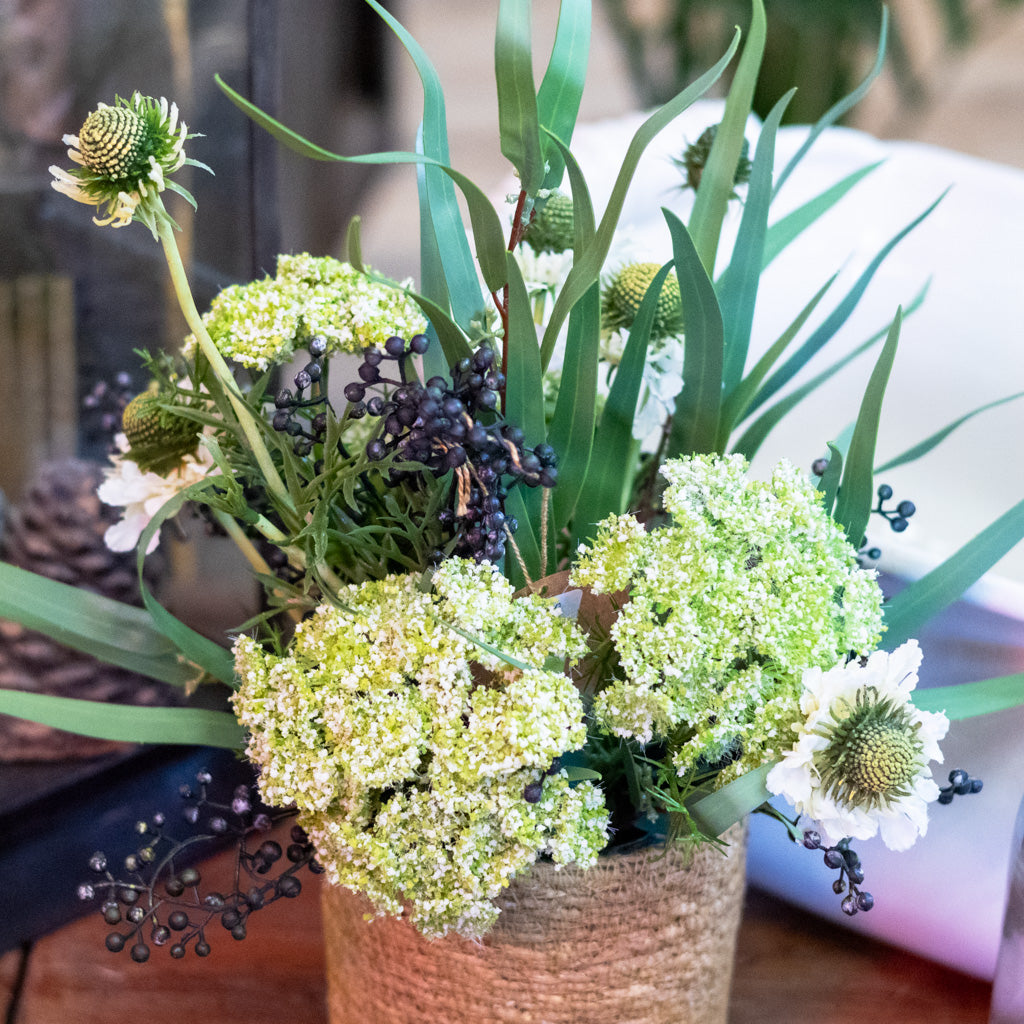 White Scabiosa Bouquet
