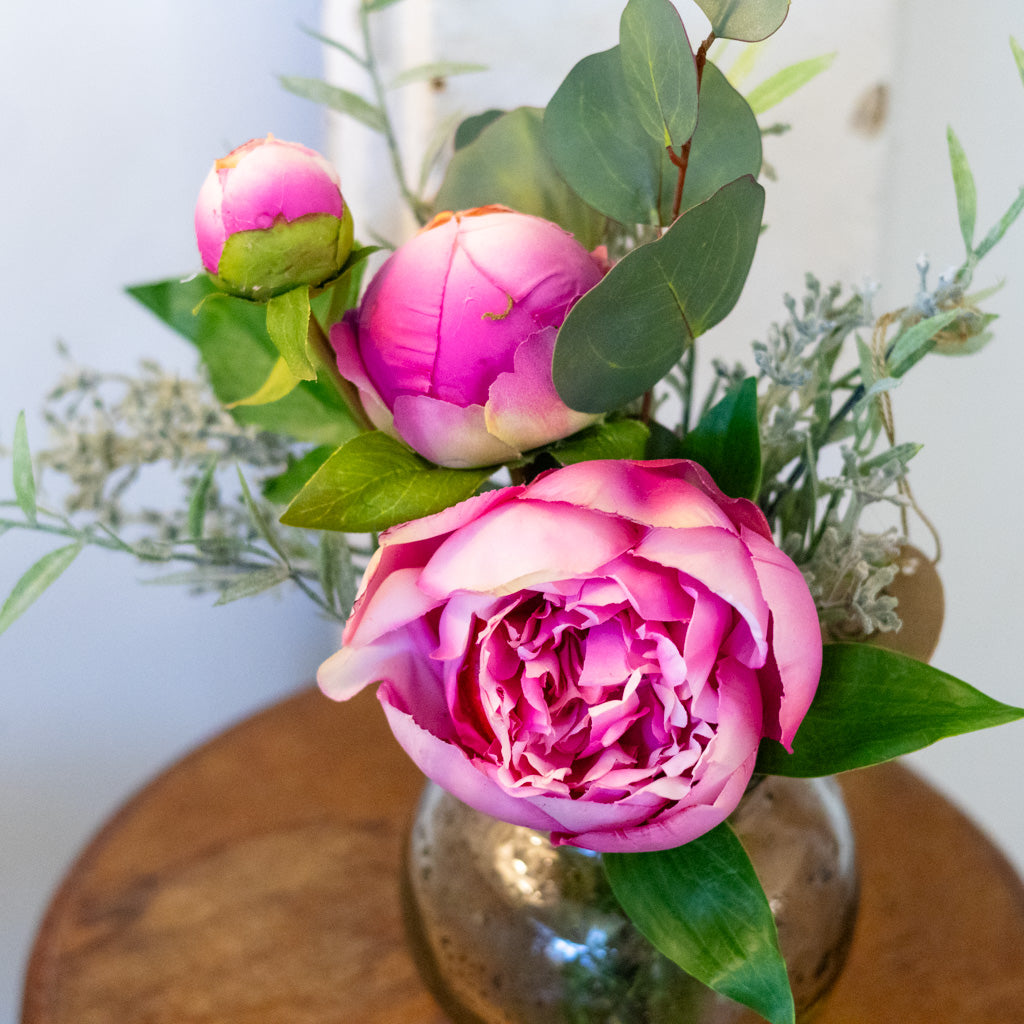 Single Pink Peony Bouquet