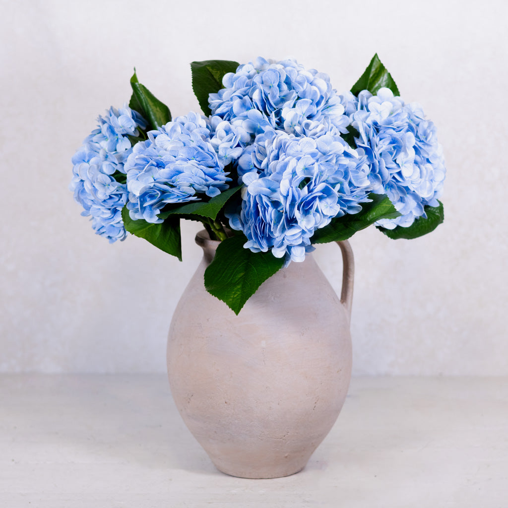 Natural Touch Light Blue Hydrangea Stem