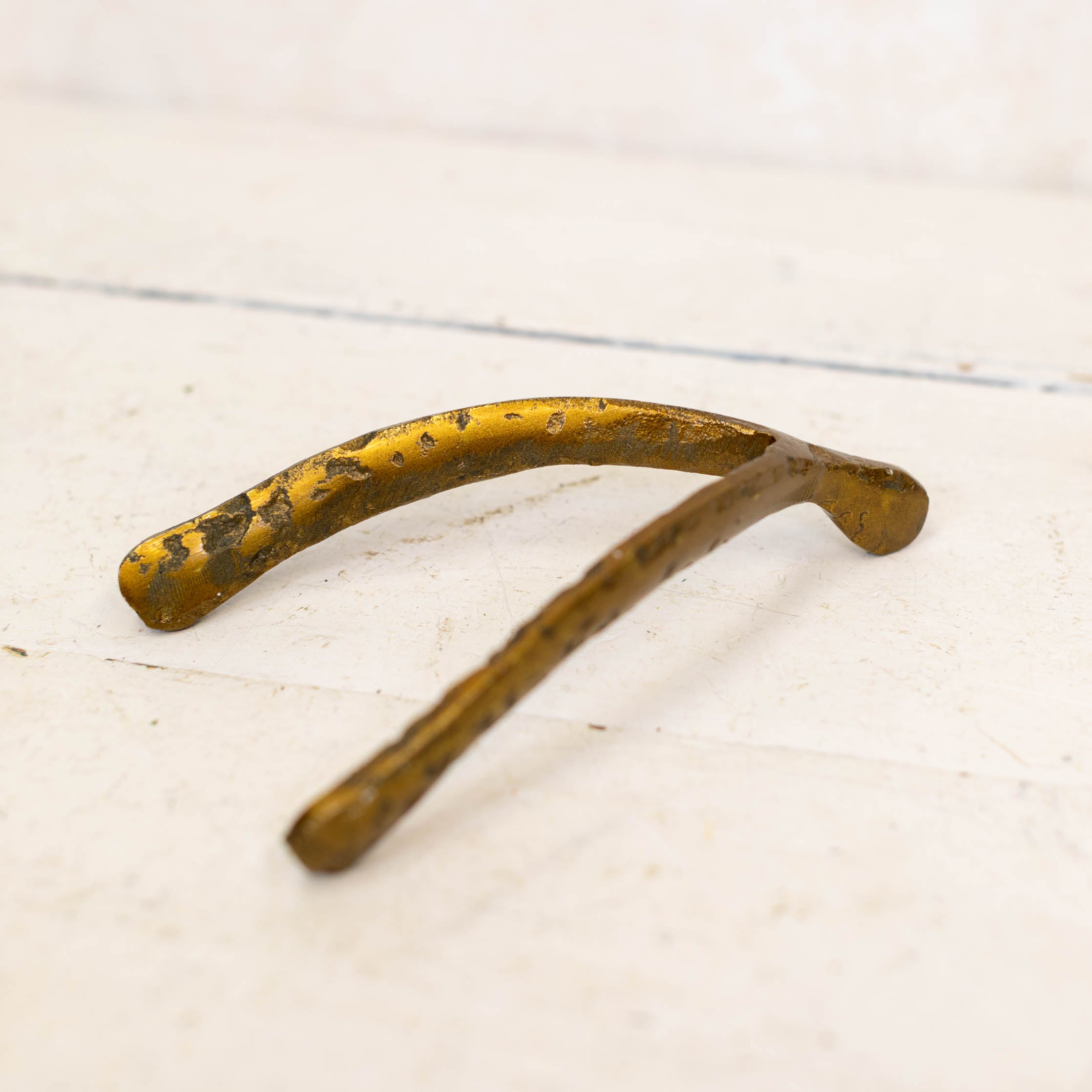 Brass Wishbone Sculpture
