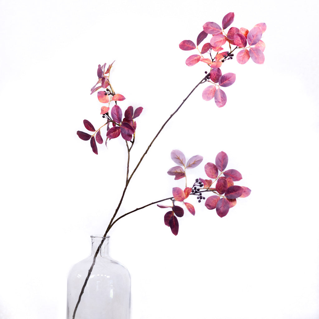 Myrtle Leaf with Berries Mulberry Spray
