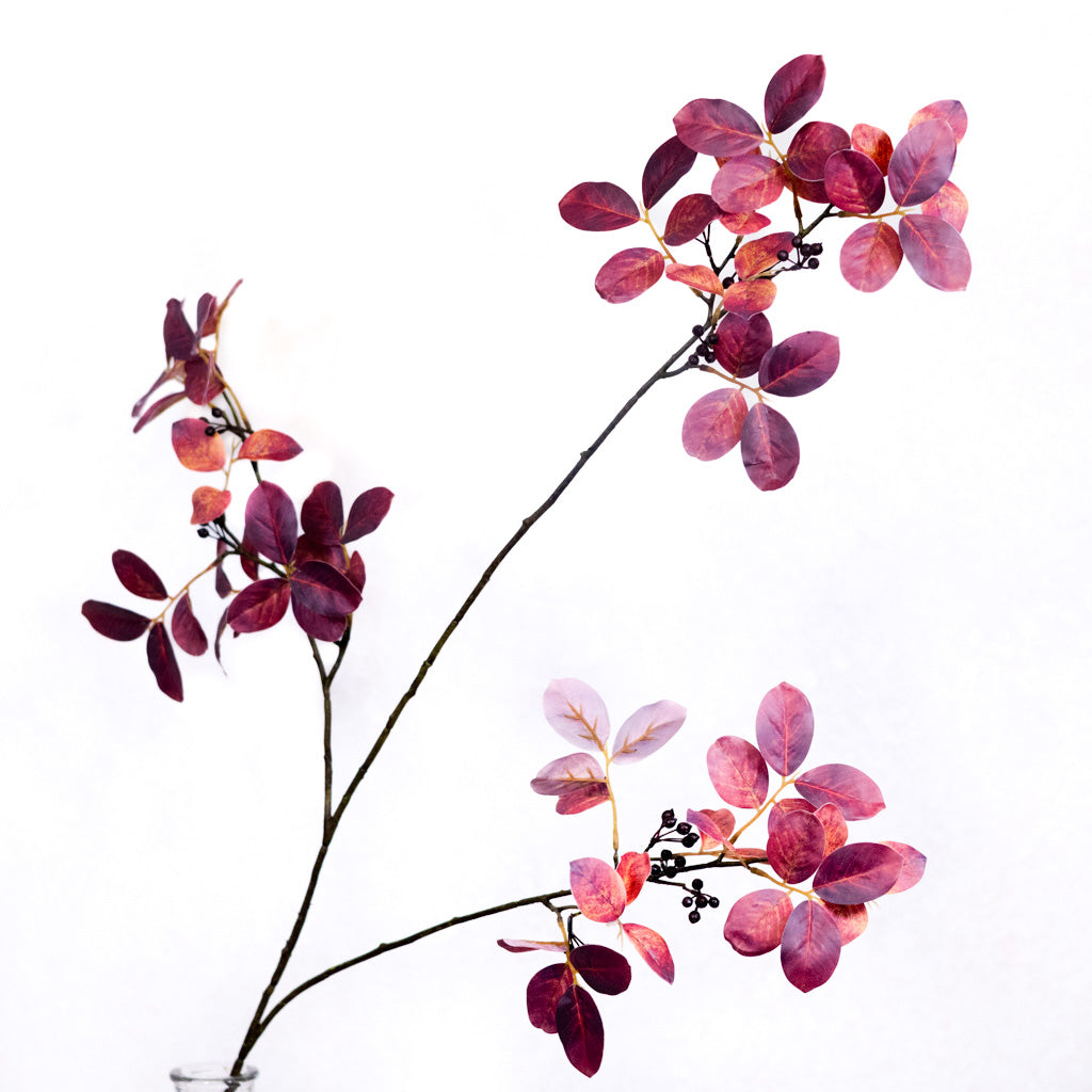 Myrtle Leaf with Berries Mulberry Spray