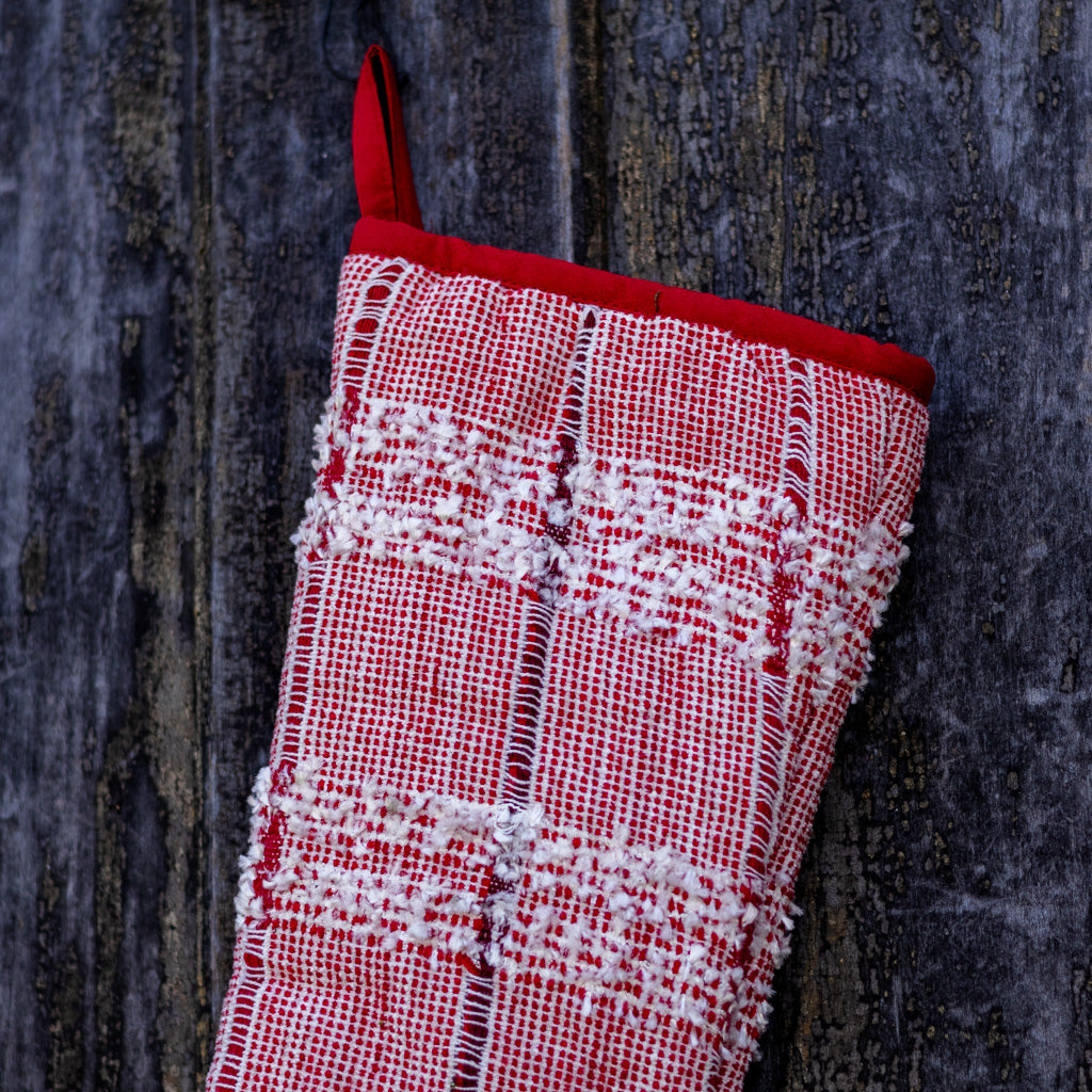 Cotton Red White Stocking