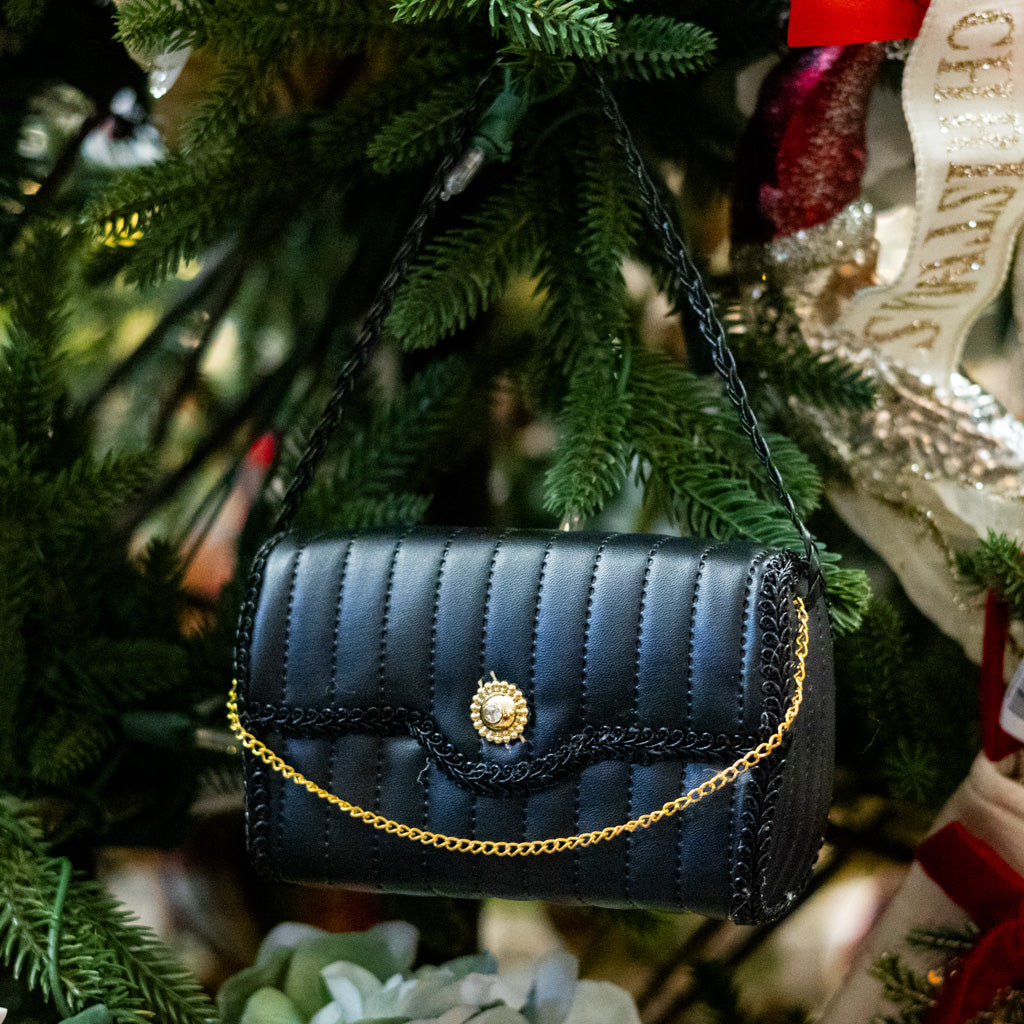 Little Black Purse Ornament