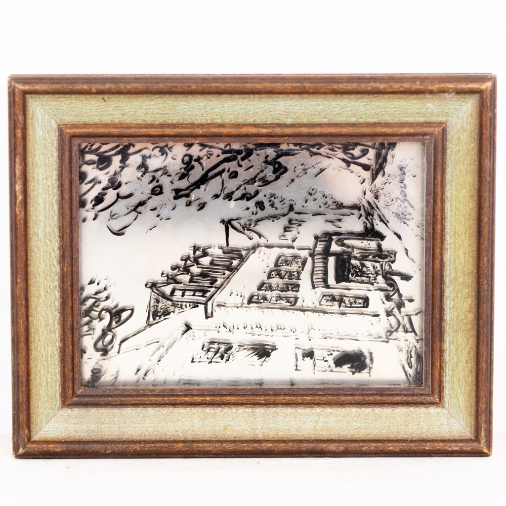 Small Framed Mirror Art