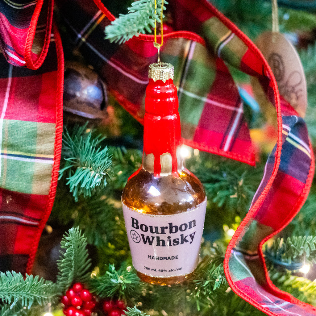 Bourbon Whiskey Glass Ornament