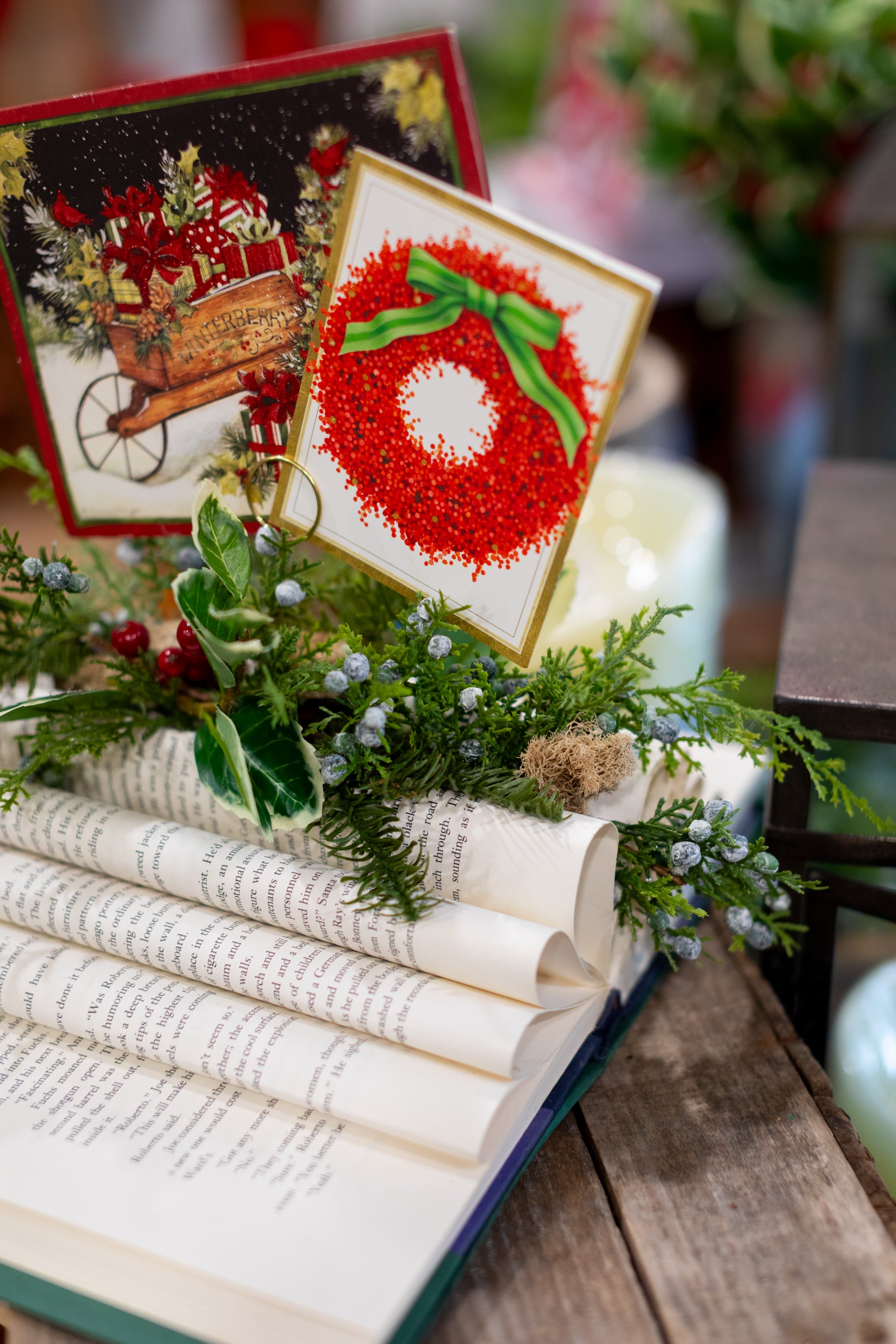 10.13.2026 @ 11AM | Once Upon A Christmas: Design a Christmas Card Holder from a Vintage Book with Guest Designer Debra Bish