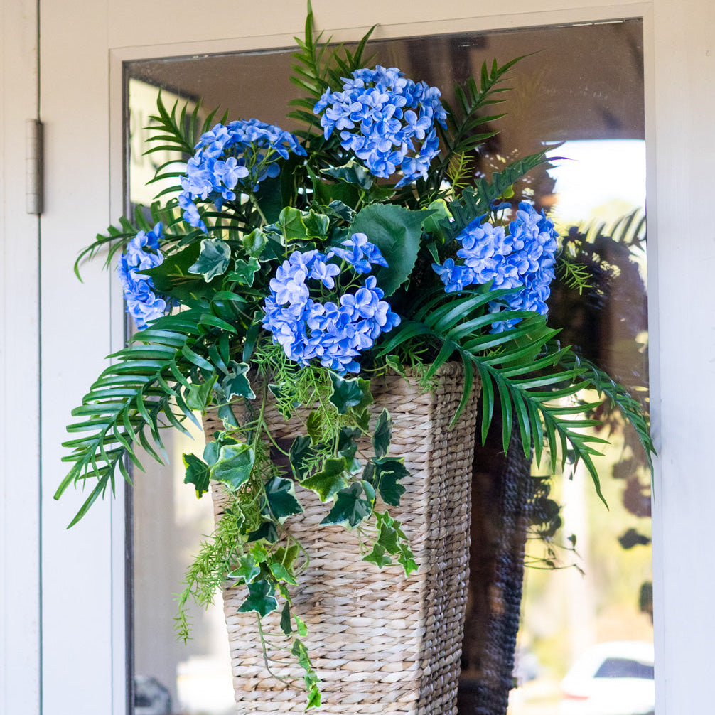 Blue Hydrangea Mix Elongated Drop In