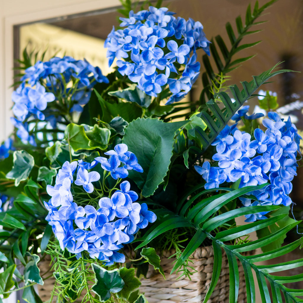 Blue Hydrangea Mix Elongated Drop In