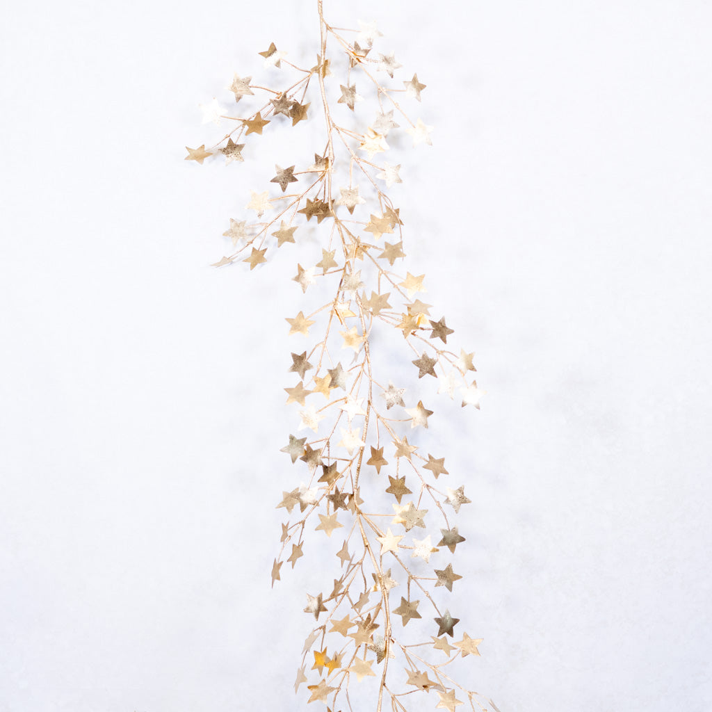 6' Metallic Star Garland