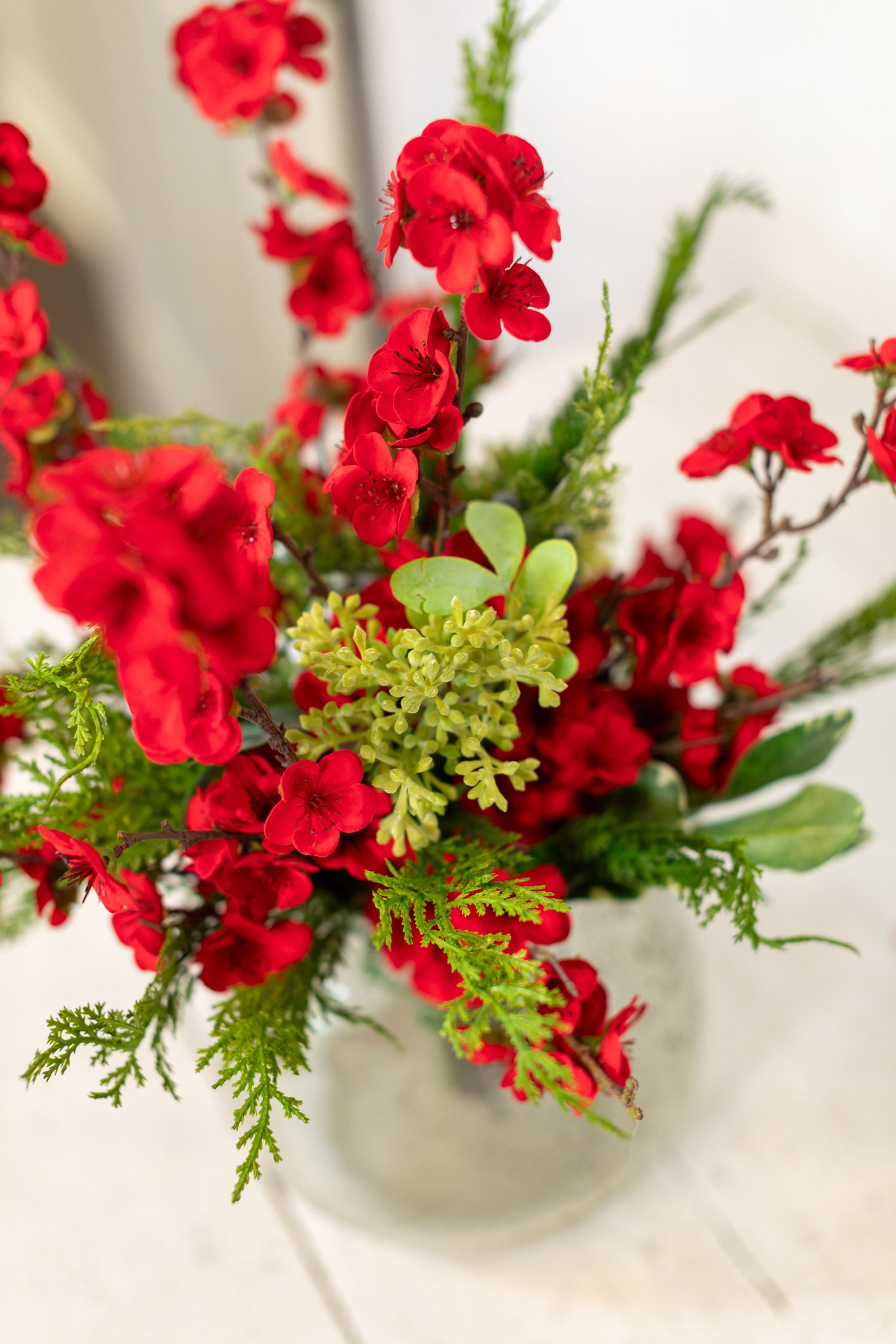 Holiday Cherry Blossom Bouquet Drop In