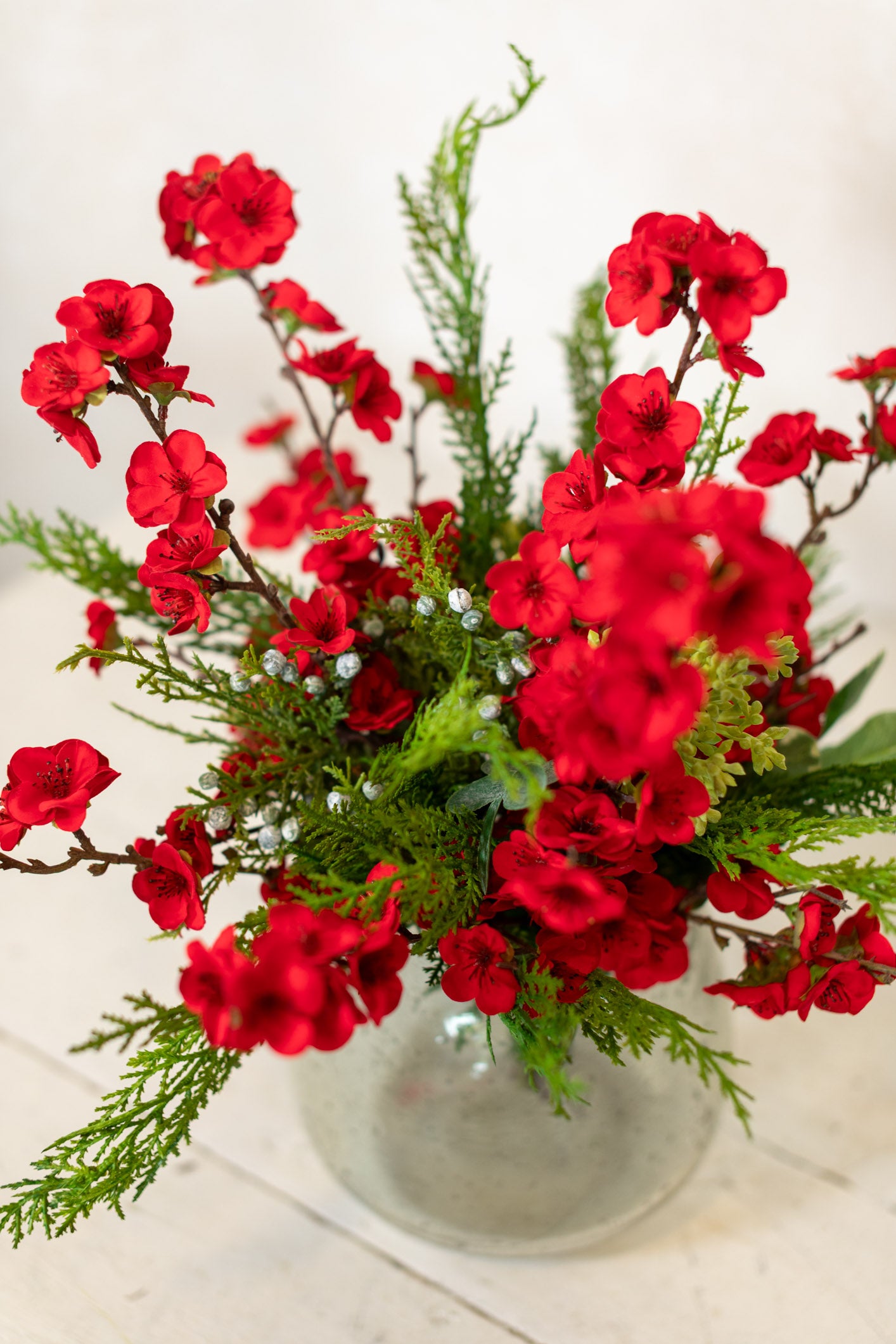 Holiday Cherry Blossom Bouquet Drop In