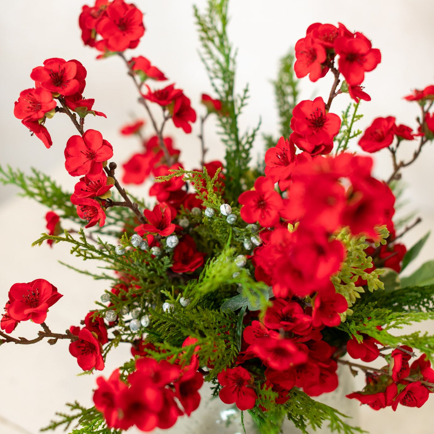 Holiday Cherry Blossom Bouquet Drop In