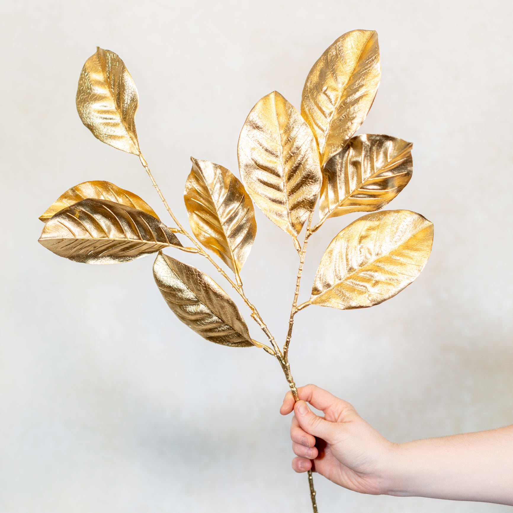 Magnolia Leaf Spray Gold