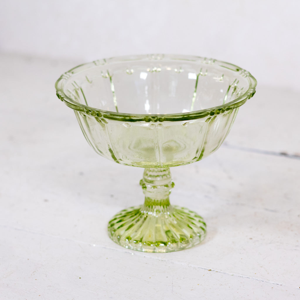 Vintage Hobnail Glass Pedestal Dish