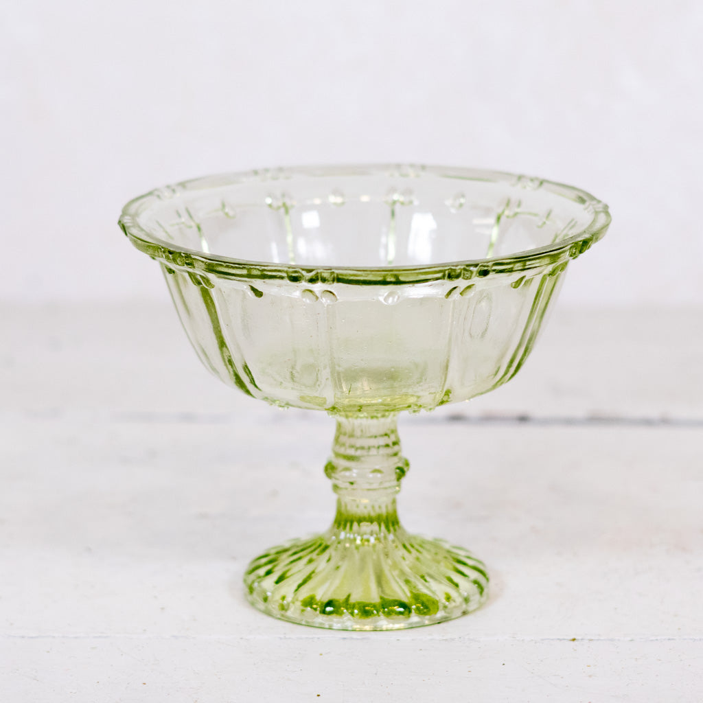Vintage Hobnail Glass Pedestal Dish