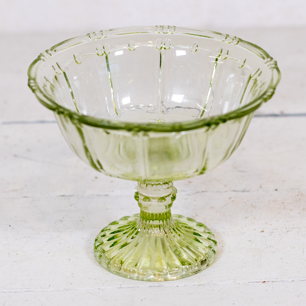 Vintage Hobnail Glass Pedestal Dish