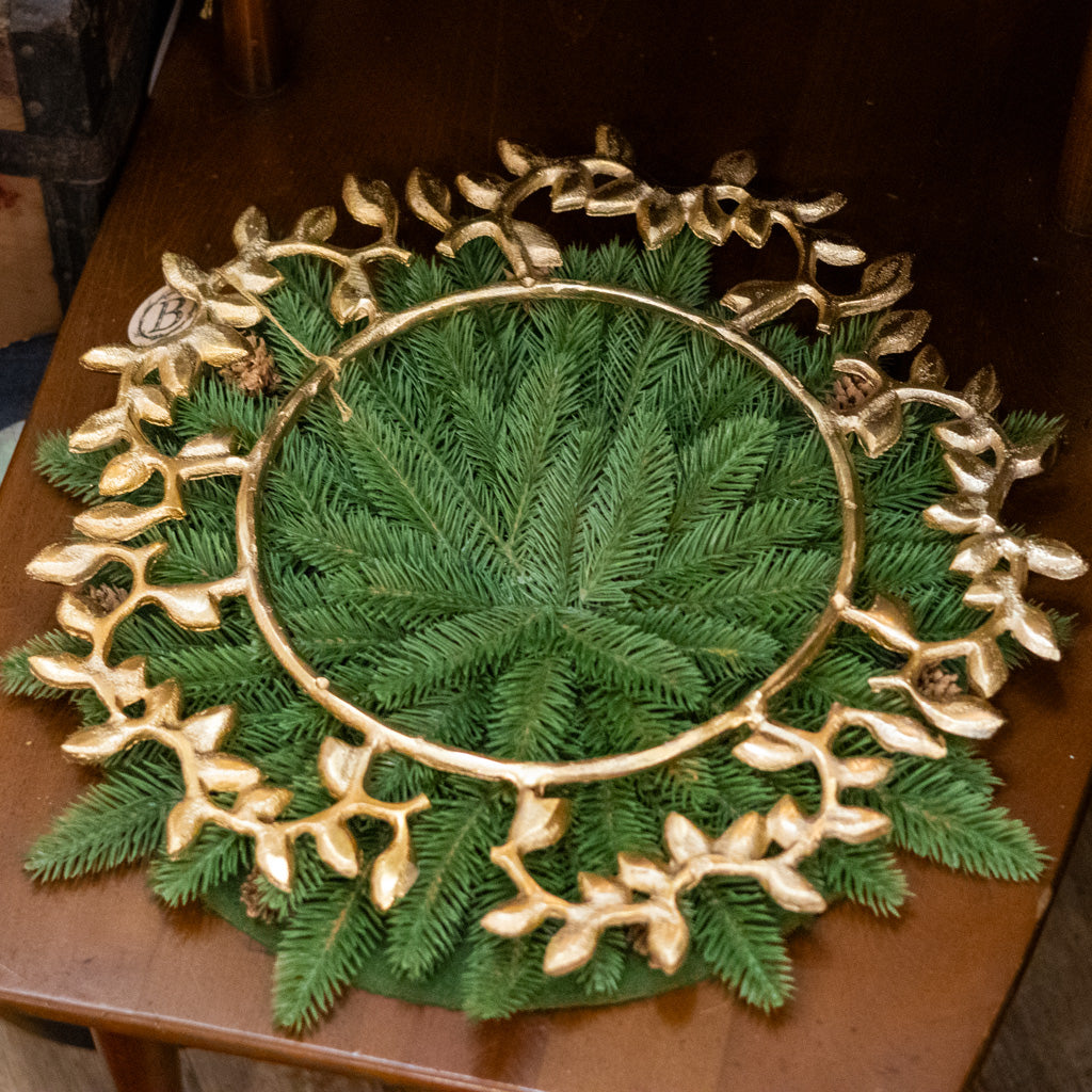 Green Pine Cone Placemat Round