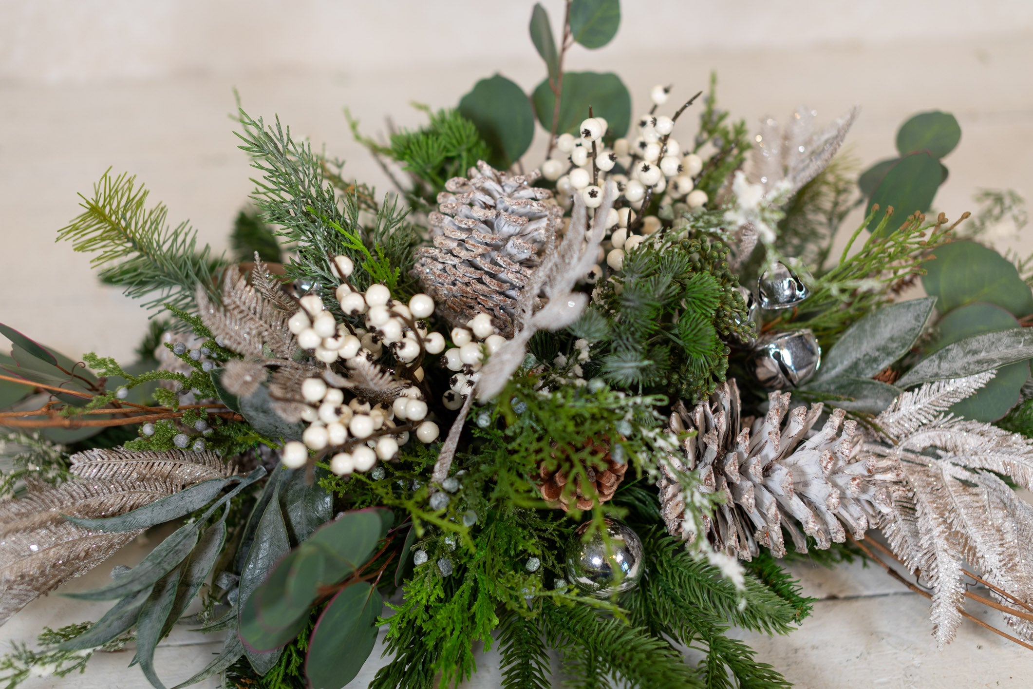 Silver Bells Centerpiece Drop In