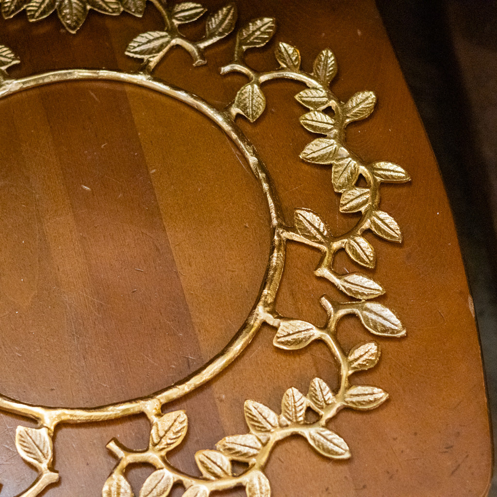 Gold Leaves Frame Charger