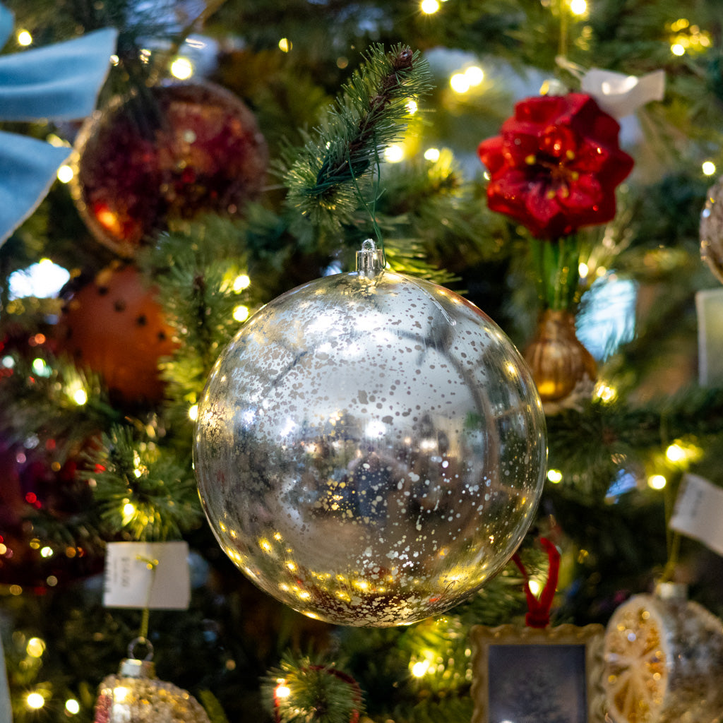 Champagne Shiny Mercury Shatterproof Ball Ornament