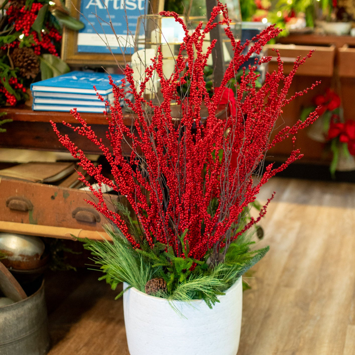Berry Bounty Birch Planter