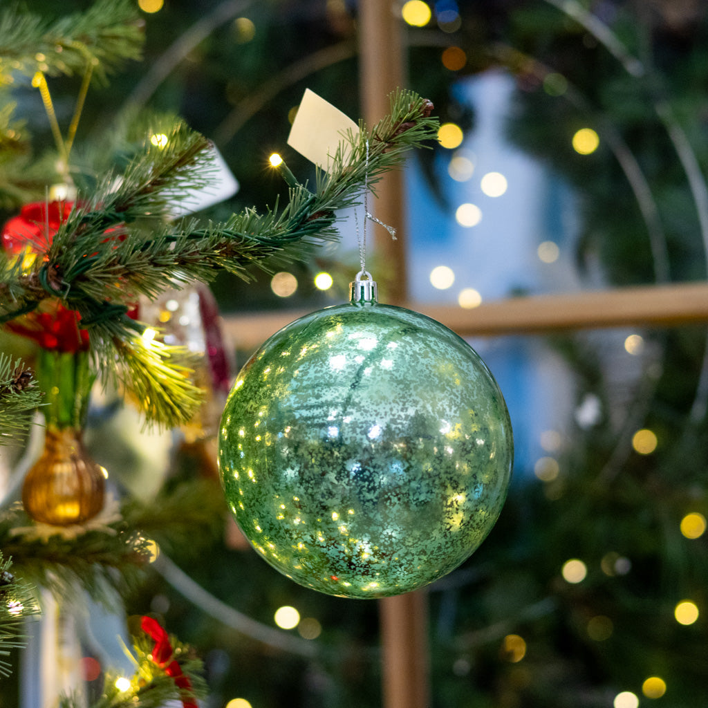Seafoam Shiny Mercury Shatterproof Ball Ornament