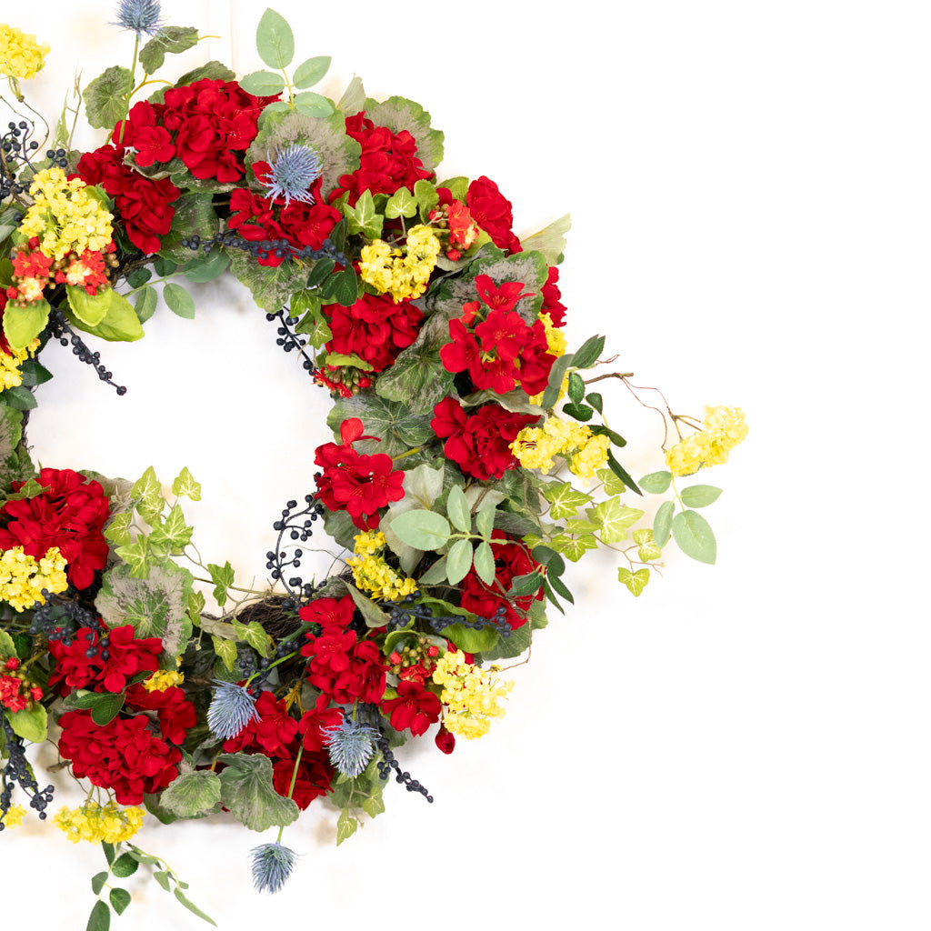 The Geranium Garden Wreath