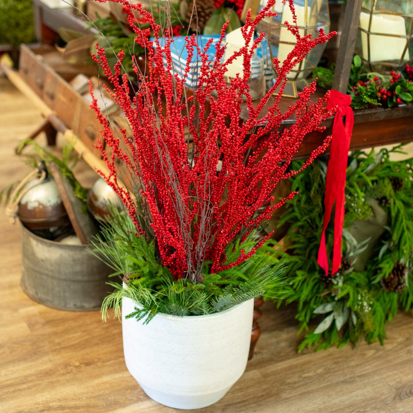 Berry Bounty Birch Planter