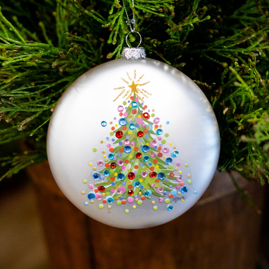 Confetti Tree Disc Ornament